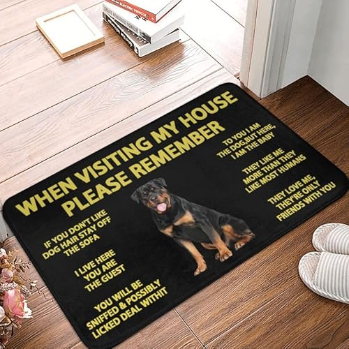 Felpudo Interior Exterior Rottweiler-Frente Cocina