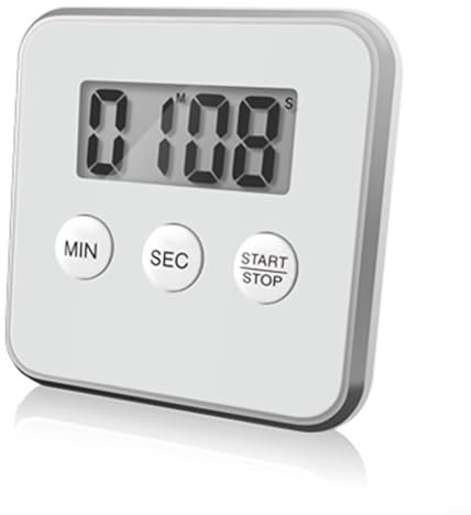Küchentimer, zuverlässiger elektronischer Timer mit Ständer und Magneten, für genaue Zeitüberwachung (weiß)
