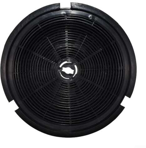 Filtro de carbón activo universal para campana extractora, filtro de carbono redondo de repuesto de 190 mm compatible con campanas clase V2 V10 (1 unidad)