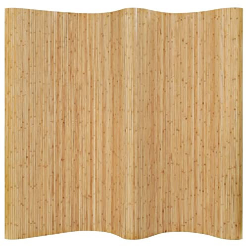 Rantry Pannello Divisore per la Stanza in bambù Naturale 250x165cm, Divisorio per Ambienti Paravento da Interno Separé Divisorio Pannelli Divisori per Interni Casa Decorazione da Mobili Camera