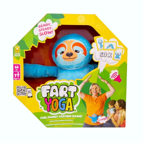 Fart Yoga, make sure Sammy Sloth doesn't fart whilst doing a yoga move is an hilarious family game for years 4+! Based on tiktok trend.