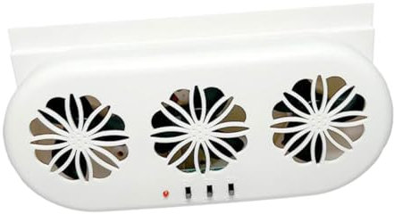 Gatuida Ventilador De Aire Acondicionado Solar Coche Ventana Usb Tres Salidas Color