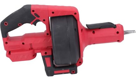 Outil de Vidange Serpent de Plomberie électrique Rouge, Alimentation Automatique, Tarière de Vidange sans Fil 21V pour Pipeline de 3/4 à 2 Pouces (Prise UE)