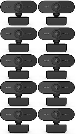 Webcam Webcam 1080P HD Web Camera con microfono USB Web Cam for PC Computer portatile Trasmissione in diretta Mini videocamera for conferenze, streaming live, registrazione Ideale per riunioni, confer