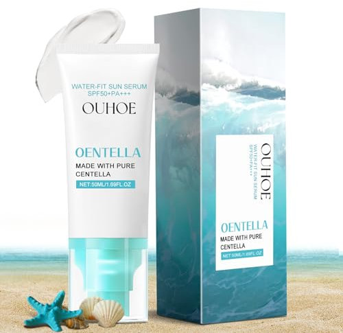 Madagascar Centella Korean Sunscreen, Crema Protectora Solar 50 Facial, Ligero e Hidratante Crema Solar Facial, Seco y No Graso(50ml)