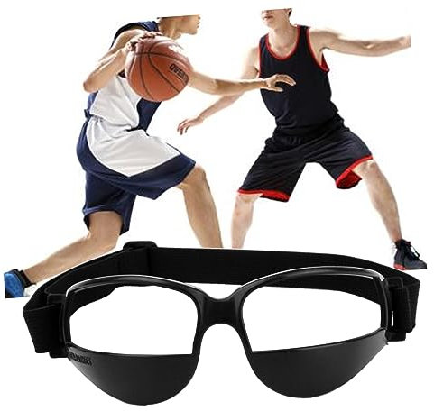 Kisangel Basketball Anti-low Head Training Sportbrillen Trainingsbrille Basketball Trainingshilfe Goggle Schwarz Schwarz