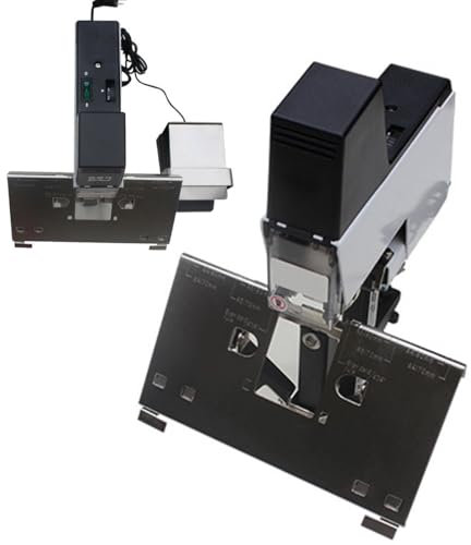Grapadora eléctrica resistente con pedal, encuadernación eficiente para 2-30 hojas, ideal para oficina y uso doméstico