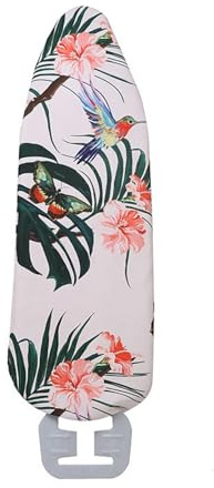 Copriasse da Stiro Foglie Di Insetti Rosa Fodera Copri Ferro da Stiro Riflettente al Calore per Stiratura Rapida Mollettone Copertura Copri Asse da Stiro Universale Montaggio Facile 120x40cm