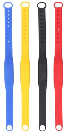 QANYEGN 4pcs braccialetto NFC, braccialetto in silicone polso colorato, braccialetto di controllo accesso riscrivibile per la sala sauna piscina