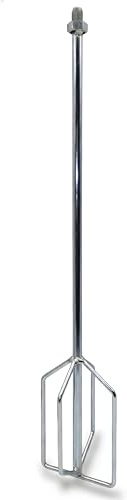 DEWEPRO Mörtelrührer Ø115x615 mm mit M14 Gewinde – Farbrührer aus verzinktem Stahl – Rührquirl für Farben, Putz, Spachtelmasse & Estrich – robuster Farbmischer für Rührwerke