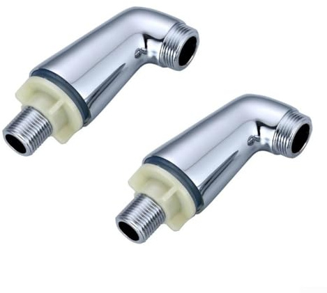 Feeshoppher 2 Stück verchromte Badewannenarmatur Duscharmatur Beine Adapter Verlängerung mit Messingkonstruktion und Spiegelglanz-Finish konvertiert traditionelle wandmontierte Badewannenarmaturen
