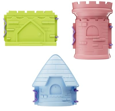 CAZSTYK Set di stampi per bambini a forma di castello di sabbia e neve, per divertimento all'aperto e creatività, giochi invernali con castelli di sabbia e neve
