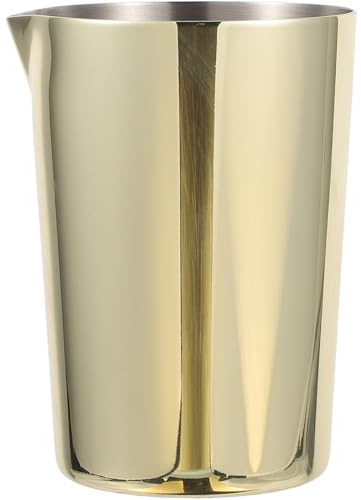 ERINGOGO Shaker in Acciaio Inossidabile Dorato, Bicchiere da Miscelazione per Bar e Casa, Utensile per Preparare Cocktail e Bevande Alcoliche
