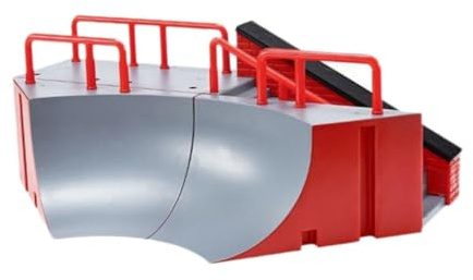 DuskHaven Finger Skateboard Rampen, Spielzeug, Vielseitig Einsetzbar, Kreatives, Leicht zu Tragendes Finger Skateboard Track Szenen für Kinder Im, E