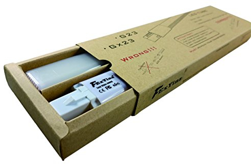 FExYinz LOT de 2 9,25 pouces CRI 90 G23 LED Ampoule 8 Watt Blanc Froid 6000K 800 Lumens Se Brancher 2 épingle PL Lampe Conduit Ampoule Compacte G23 LED Tube Lumière