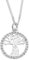 Harry Potter Sterling Silver Crystal Whomping Willow Necklace by The Carat Shop