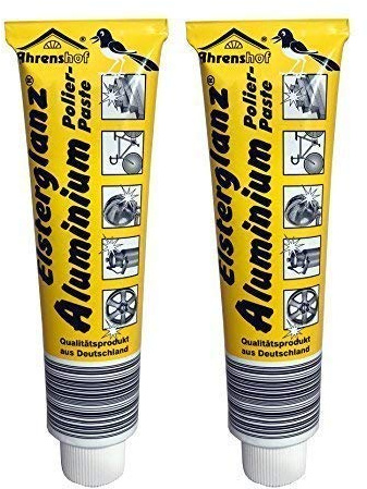 Preisjubel 2 x 150ml Elsterglanz Original Aluminium Polierpaste Aluminiumpflege (große Tube)