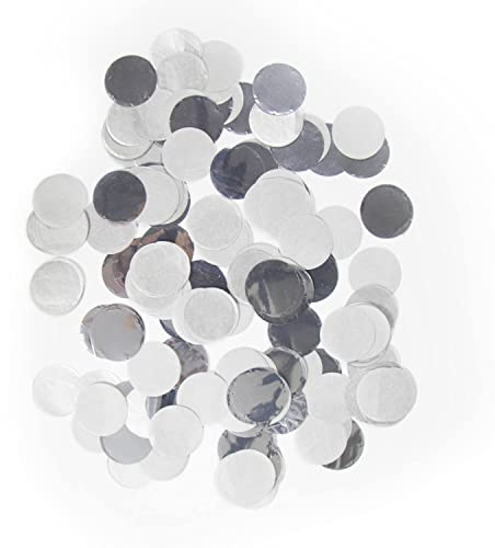 Folat 9571 Large Confetti Round Silver 14G
