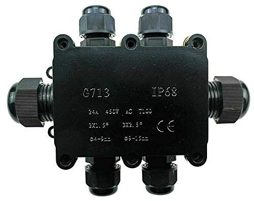 Junction Box Cable Connector 6 Way Electrical Junction Box Cable Wire Connector IP68 Waterproof