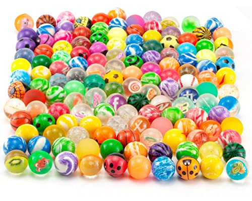 Flummi, 100 Stück Flummies für Kinder, 25mm Wiederverwendbar Flummis, Flummis Kindergeburtstag Kann Für Kindergeburtstagsgeschenke Verwendet Werden