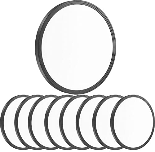 Lexier 8Pack 12 Inch 3200LM Flush Mount LED Ceiling Lights,Black 28W Slim Ceiling Light Fixture Round Day White 6000K Thin Round Flat Ceiling Light 120V Surface LED Ceiling Light 300W Equivalent