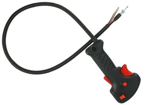 TENREV Interruptor de cortacésped de 19mm, Cable de gatillo de Mango de Acelerador for desbrozadora, Accesorios de reparación de desbrozadora Accesorios para Herramientas eléctricas de jardín