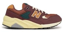 New Balance 580 sneakers för män, Tvättad vinröd, 42.5 EU