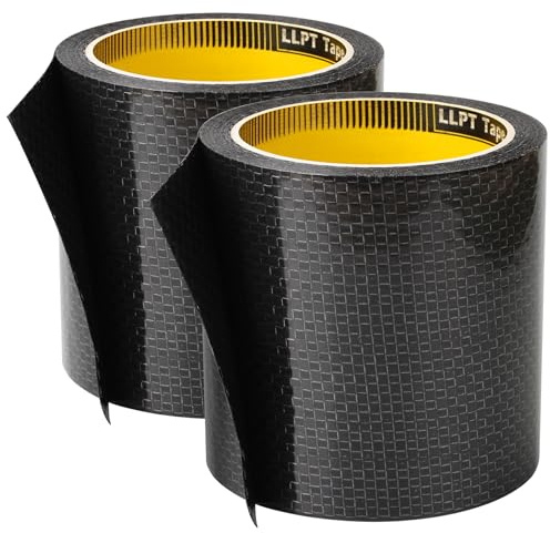 LLPT RV Underbelly Tape 2 Roll 101mm x 7m | Waterproof Fabric Heavy Duty Adhesive Braided Repair Patch Tape for RV Mobile Home Camper Trailer Repairing