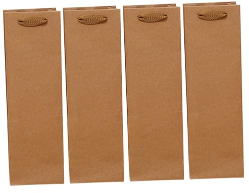 SOLUSTRE 48stücke Kraftpapier Rotwein Tragetasche Weintaschen Für Getränke Praktische Aufbewahrungstasche Für Festlichkeiten Und