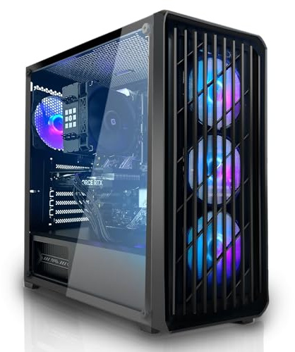 SYSTEMTREFF Basic Gaming PC - AMD Ryzen 5 8500G - 16GB RAM - 1TB M.2 SSD | AMD 6-Kern CPU bis 5 GHz, Radeon 740M 4K HDMI, WLAN, Windows 11, für Gaming, Streaming