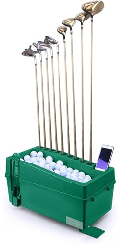 Golfball-Spendermaschine, Halbautomatische, Kraftlose Golf-Trainingshilfe Mit 9 Löchern Zum Einsetzen Von Golfschlägern, Fasst 100 Bälle, Macht Das Aufheben des Balls Überflüssig
