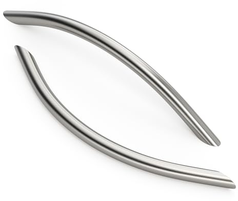 Goldenwarm 10 Pack Bow Kitchen Cabinet Door Handles 160mm Cupboards Drawers,Brushed Nickel Drawer Furniture Handles,Pull Handle Stainless Steel