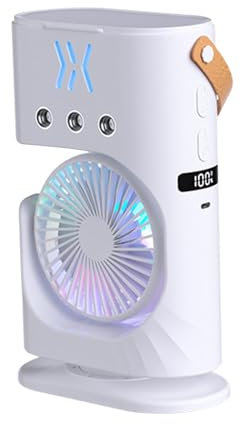 Ventilador de nebulización - Ventilador de nebulización de agua, Ventilador de nebulización de pulverización | Ventilador de mano con nebulización de agua de 3,7 W, ventilador portátil, ventilado