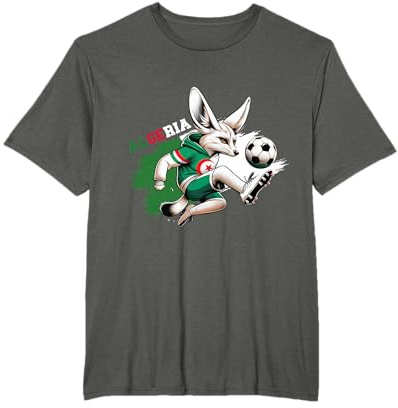 Maillot Fennec Drapeau Algérie Cadeau Foot Algérienne Dz T-Shirt