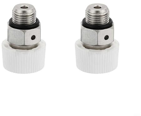 HpLive 2 Pieces Radiator Vent Valve for BSP Male Thread Nickel Plated Brass Manual Radiator Bleed Valve for Radiators (1/8)