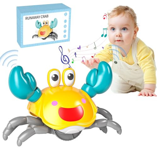 EPPO Krabbe Spielzeug, Krabbelnde Krabbe Musikalische Spielzeug für Kinder