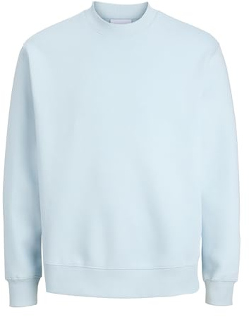 JACK & JONES Sweat-Shirt Sweat-Shirt Uni | Wide Fit, Uni, Manches longues, Casual, Température maximale 40°C programme très doux