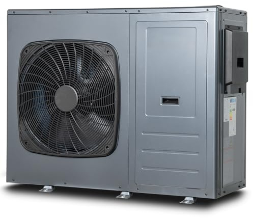 Smad Pompa di Calore 12KW, R290, Acqua Calda 30-60 ℃, Raffreddamento 5-25 ℃, Riscaldamento 24-75 ℃, Monoblocco, COP 4.95, Sistema Domestico con Wi-Fi, Antigelo, Modalità Silenziosa