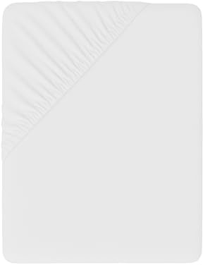 Sábana Bajera Ajustable Microfibra Suave 150x190/200 - Altura 30 cm - Transpirable, Elástica y Lavable - Blanco