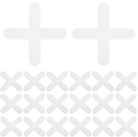 Operitacx 1000pcs Tile Leveling Clips Cross Shaped Spacers for Floor and Wall Tiling Durable Plastic Grout Tools for Professional Tile Installation Convenient and Lightweight