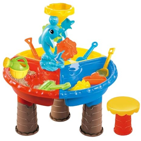 eizliyorum Water Table for Kids - Water Sensory Table Sand Toys | Interactive Sensory Games with Accessories, Outdoor Toys Preschool Learning Activities for Boys Girls