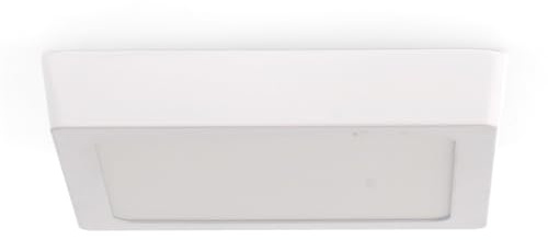 M Ledme - Slim Series Eckige Deckenleuchte, 12 W, 1200 lm, neutrales Licht (4500 K), Innenleuchte, IP20, ideal für Küche, Schlafzimmer, Badezimmer, einfache Installation, LM5251