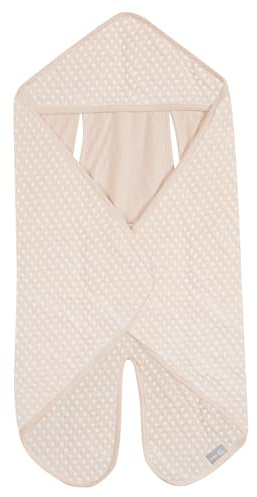 roba Baby Einschlagdecke Frosty Almond - Bio-Baumwolle GOTS und Oeko Tex Standard 100 Zertifiziert - Babydecke für Autositz, Babyschale oder Kinderwagen - Beige
