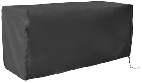 Generico Copertura per Cassone da Esterno | Protettore Anti-Strappo Resistente,Copri Scatole da Esterno Protetto UV per Spiaggia, Patio, Giardino, Pontile, Terrazza, Balcone