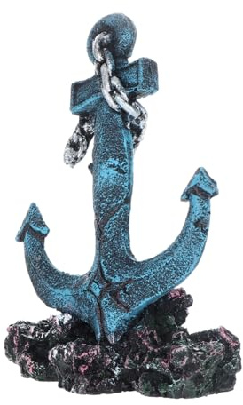 SUPVOX Ornement Résine Ancre de Bateau Décoratif pour Aquarium Décoration Réaliste Étanche pour Bassin Poissons Accessoire Paysage sous-Marin