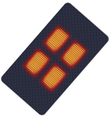 Cojín Calefactor USB Para Asiento - Funda Con Amplia Zona De Calefacción | Impermeable Y Plegable Para Interiores Exteriores Camping Viajes Hogar Deportes Estadio
