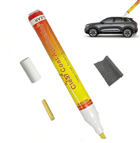 Bavooty Penna AntiGraffio,1 Pezzi Ritocco Vernice Auto,Penna Ritocco Carrozzeria,Ripara Graffi Vernice in Modo Rapido,Trasparente,Impermeabile e Adatta a Tutti i Colori del Veicolo