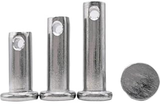 M3 M4 M5 M6 M8 Stiftrolle 304 Edelstahlstift Flachkopf-Zylinderstift mit Loch-Positionierungsstiften GB882-Achsenstift(80mm)