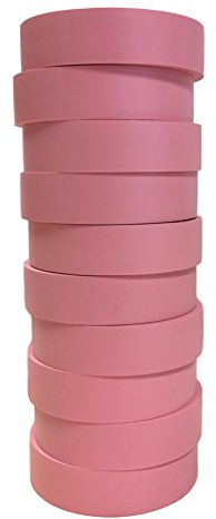 TradeGear Pvc de uso general Cinta eléctrica, 10 paquete de múltiples colores Rosado