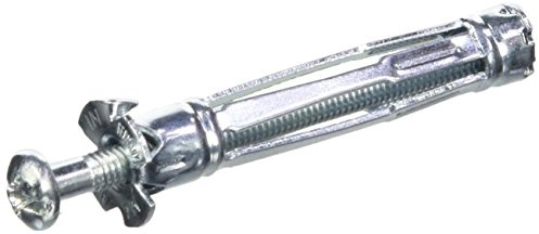 Molly M14250PB-XJ Chevilles métalliques 50 pièces 4x46 mm + 50 vis - matériaux creux - conditionnement Pro, Gris